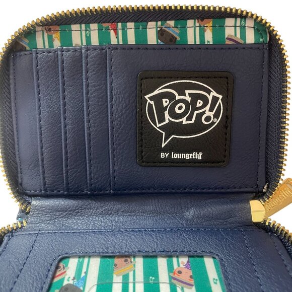 Disney Parks Loungefly Pop Wallet Zip Around Main Street Kawaii Cartoon NWOT - Picture 6 of 7